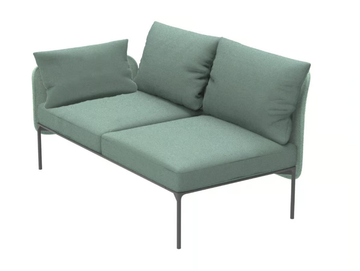 BLOOM 1207 DX/SX - Modular 2 seater fabric sofa by Et al. - view 2